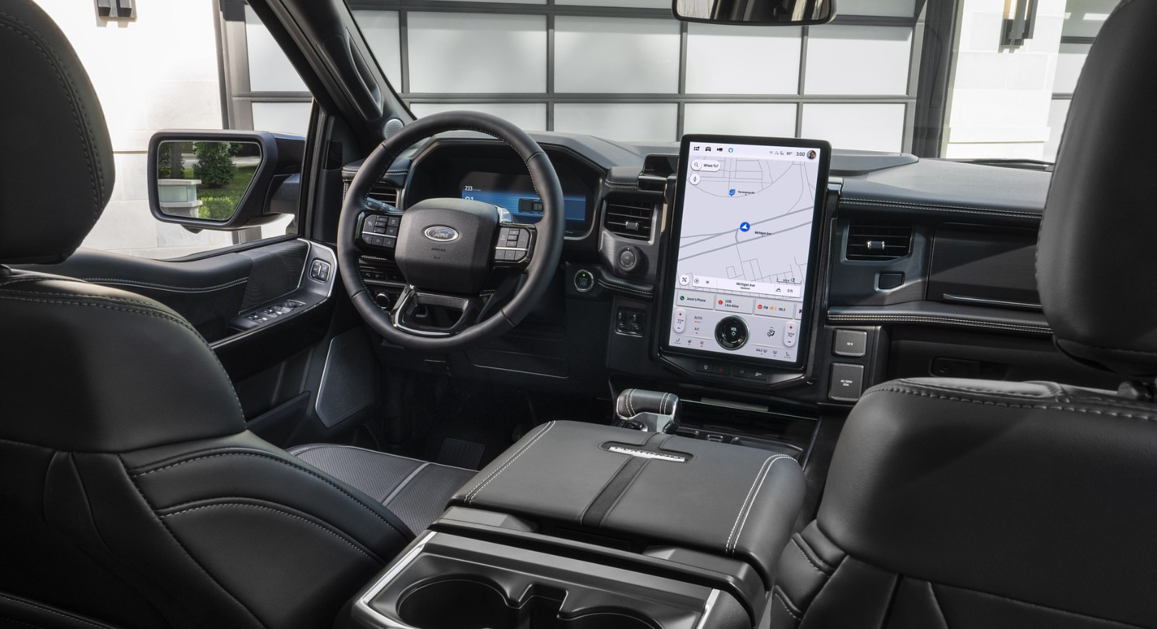 2026 Ford F-150 Lightning Platinum Black Interior